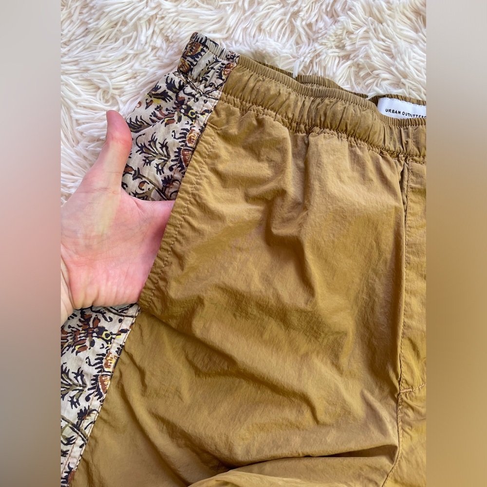 Urban Outfitters Tan Track Pants with Patterned Sides - Picture 3 of 10